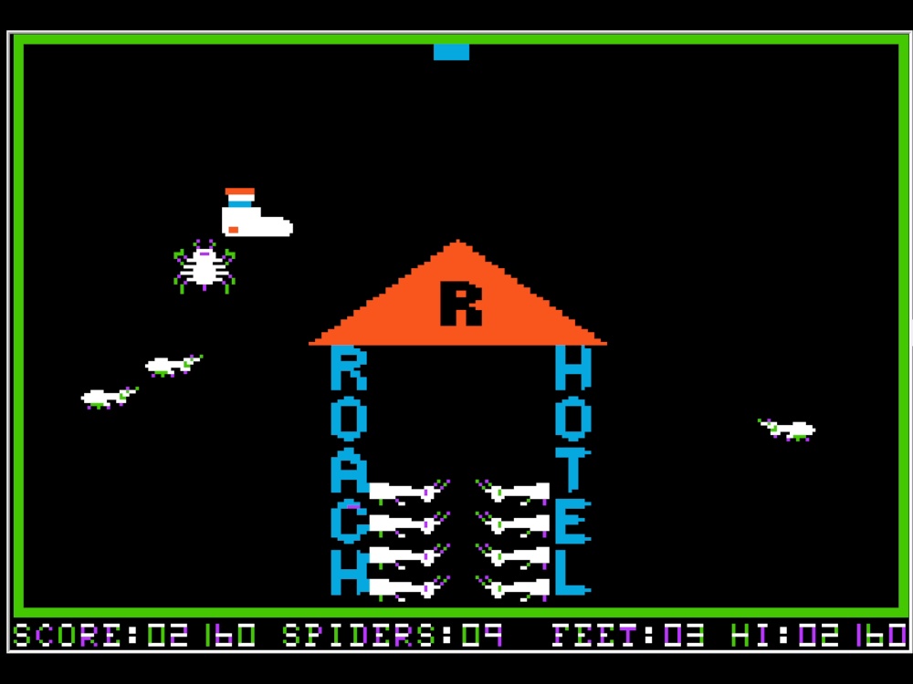 Gameplay of Roach Hotel for Apple II